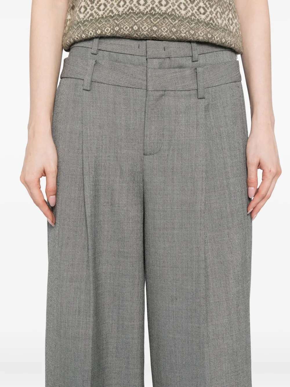 Jnby Wool Trousers In Gray