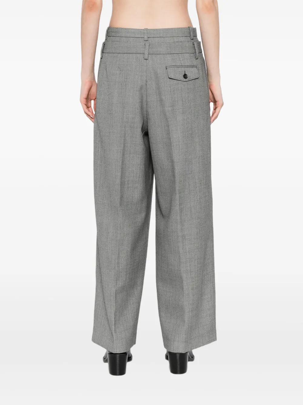 Jnby Wool Trousers In Gray