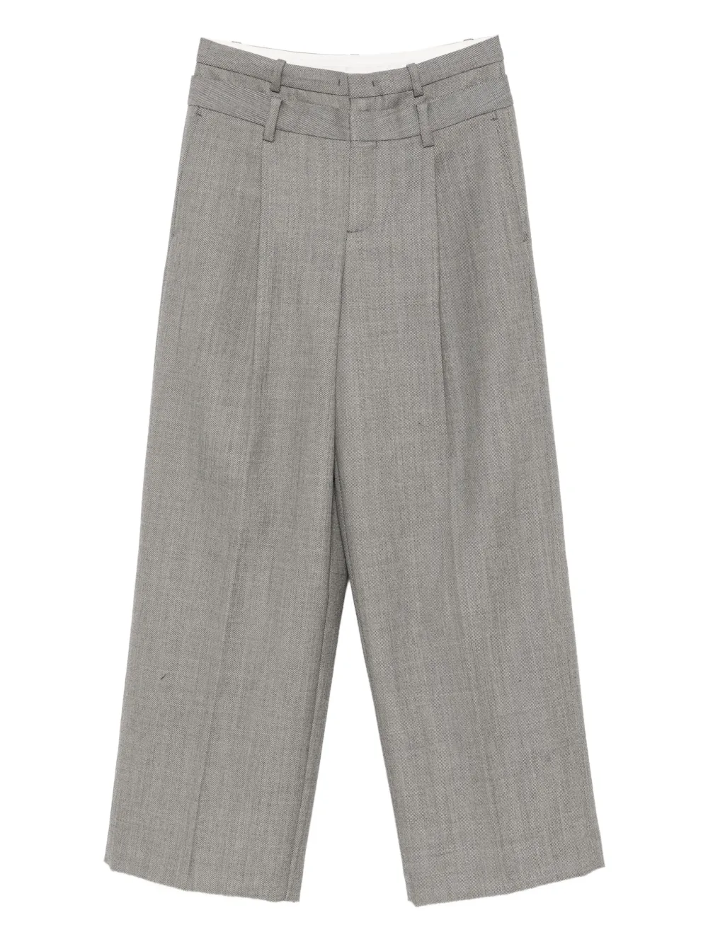 Jnby Wool Trousers In Gray