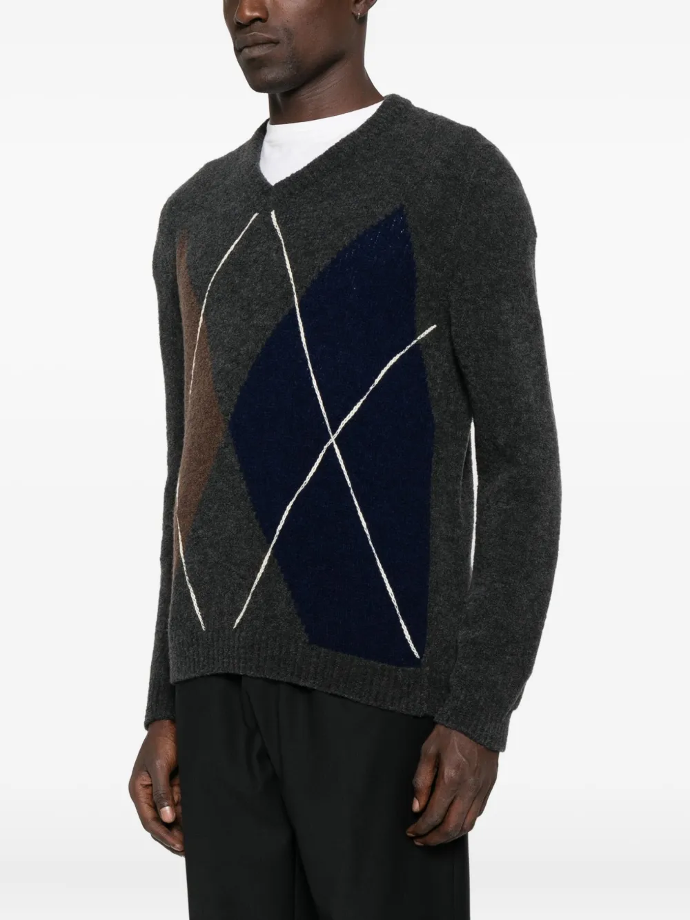 Scaglione V-neck Sweater In Multi