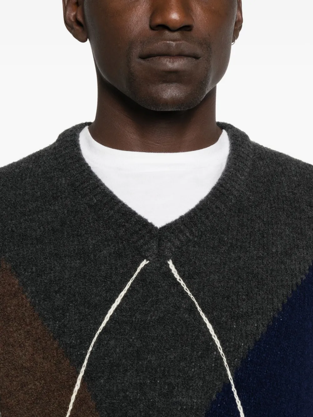 Scaglione V-neck Sweater In Multi