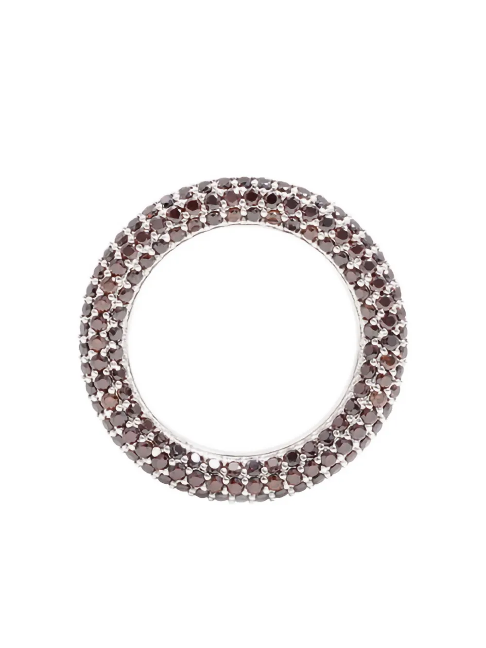 Izabel Display pave-crystal ring | Brown | Image 1