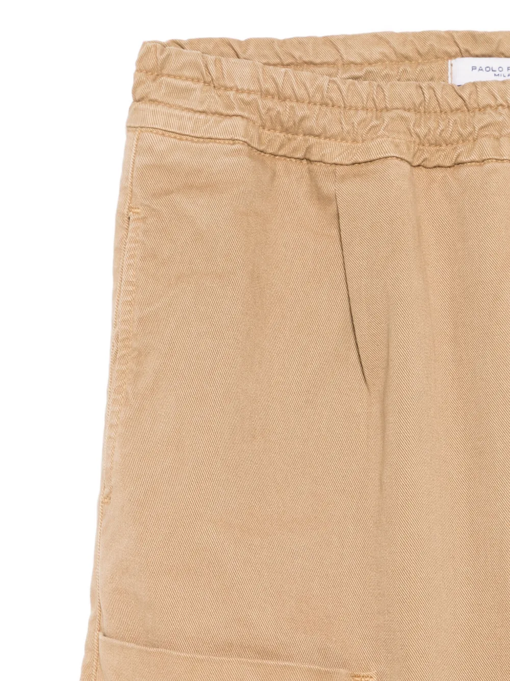 Paolo Pecora Kids Cargo broek met elastische taille Bruin