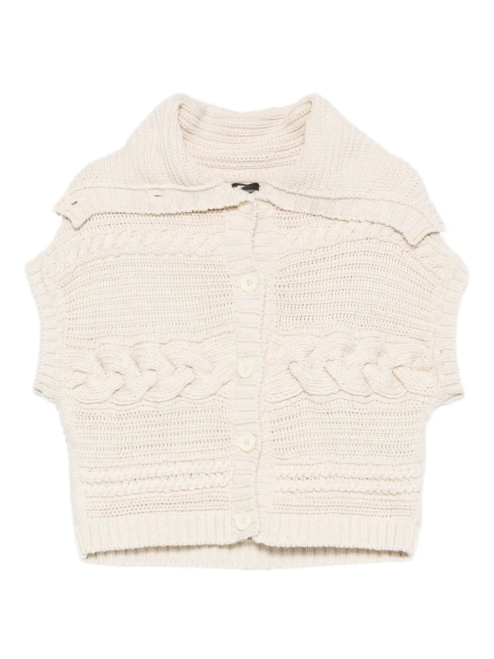 Gianfranco Ferré Pre-Owned cardigan en maille torsadée (années 1990) | tons neutres | Image 1