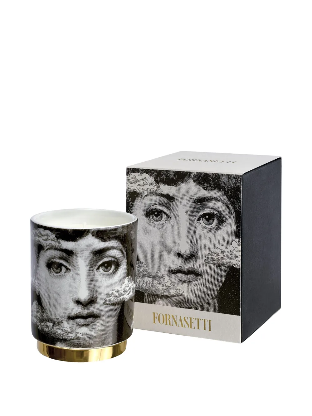 Fornasetti Tra Le Nuvole Kerze (235g) In Black