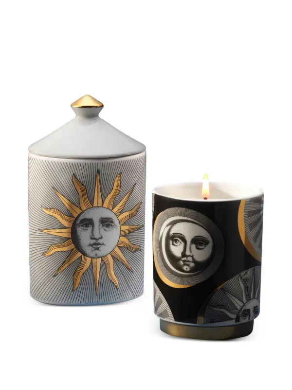 Fornasetti sun moon candle