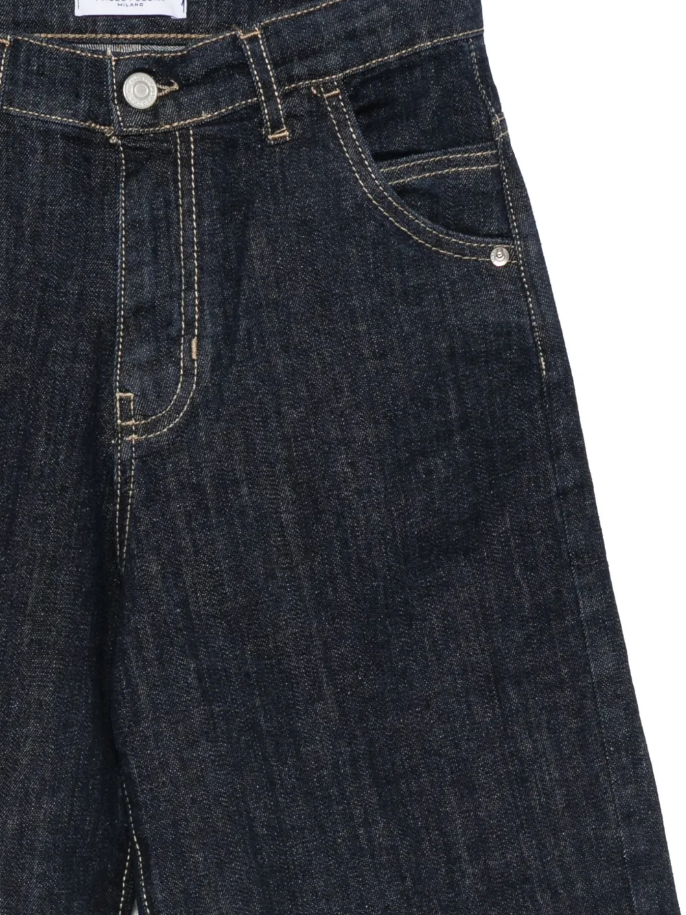 Paolo Pecora Kids Spijkershorts met zakken Blauw