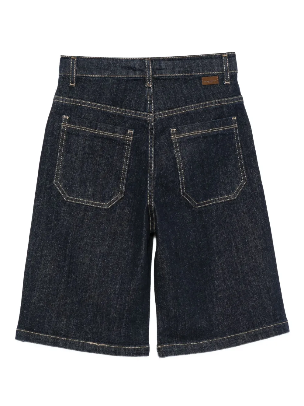Paolo Pecora Kids Spijkershorts met zakken Blauw