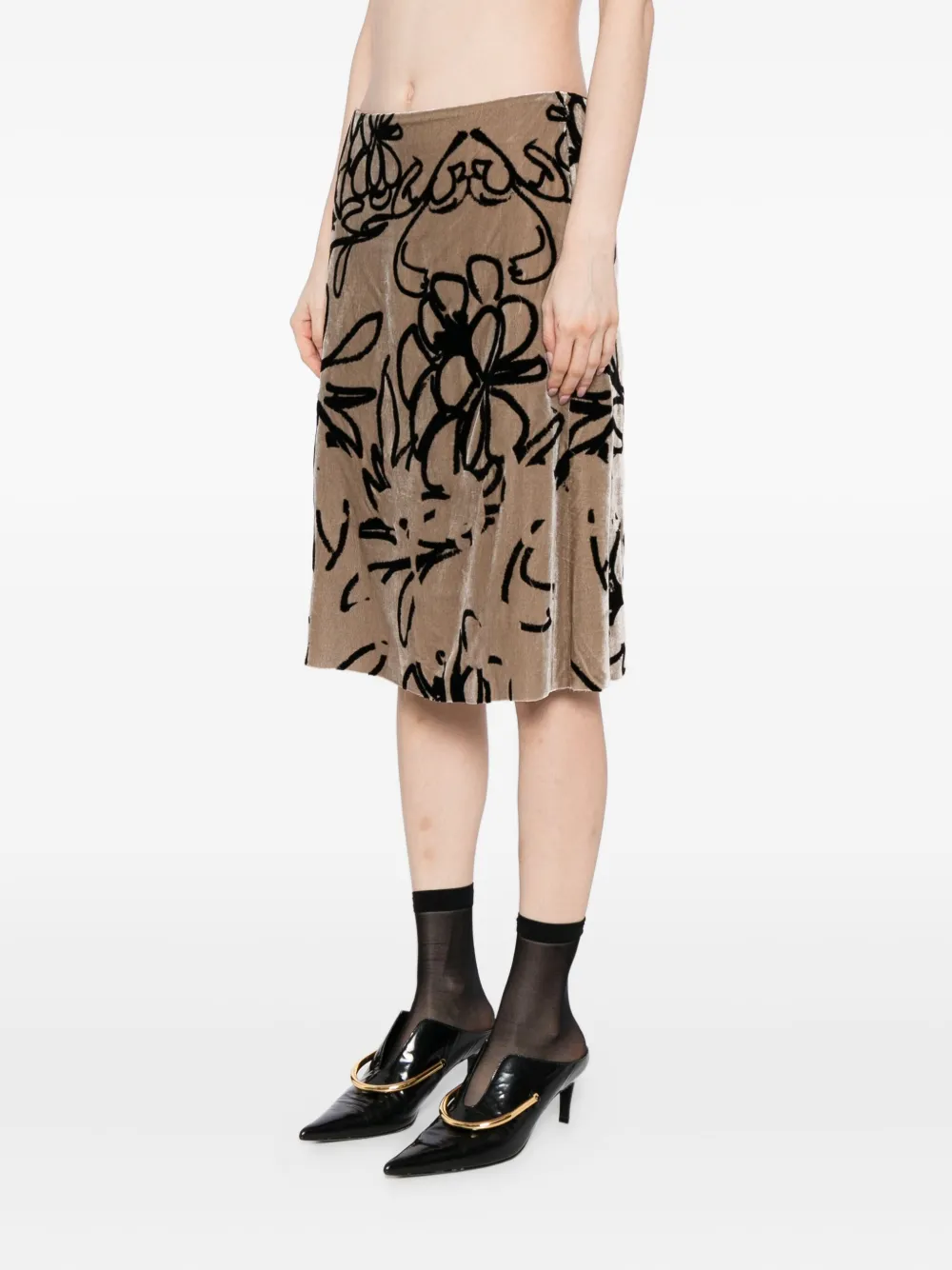 JNBY Rok met A-lijn Bruin