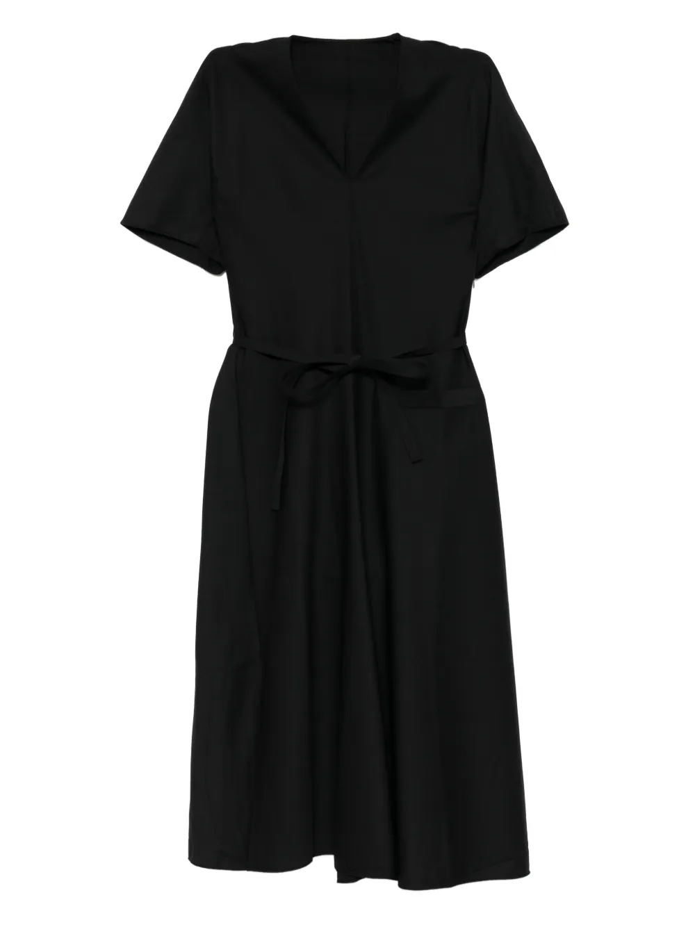LESS v-neck dress | Black | Image 1