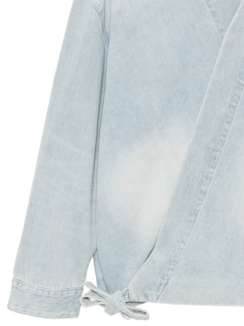 Croquis Faded Design Denim Jacket In Blue