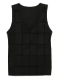 LESS round neck vest - Black