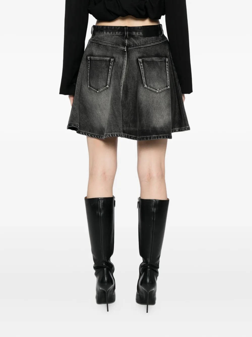 JNBY A-vormige cropped rok Zwart