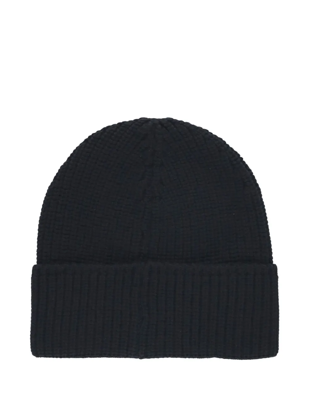 Canada Goose logo-patch wool beanie Zwart
