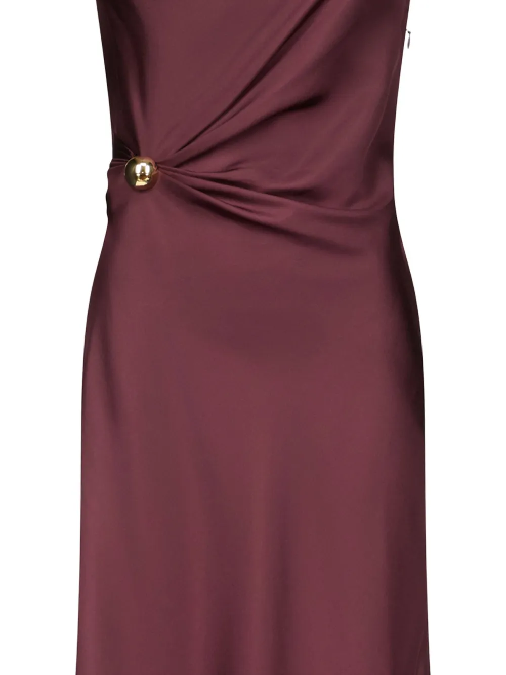 Loulou twist-detail silk midi dress - Rood