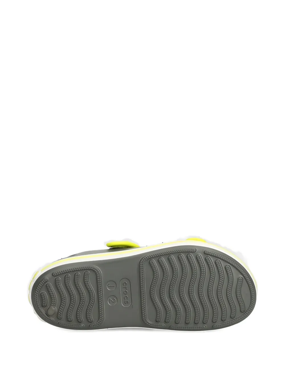 Crocs Kids Sandalen met logodetail en bandje Grijs