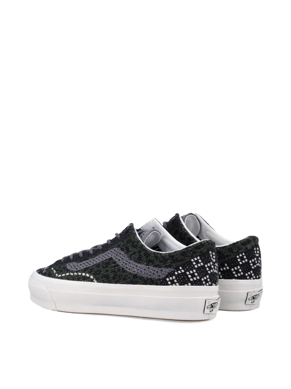 Vans Premium Old Skool patterned-knit low-top sneakers Black