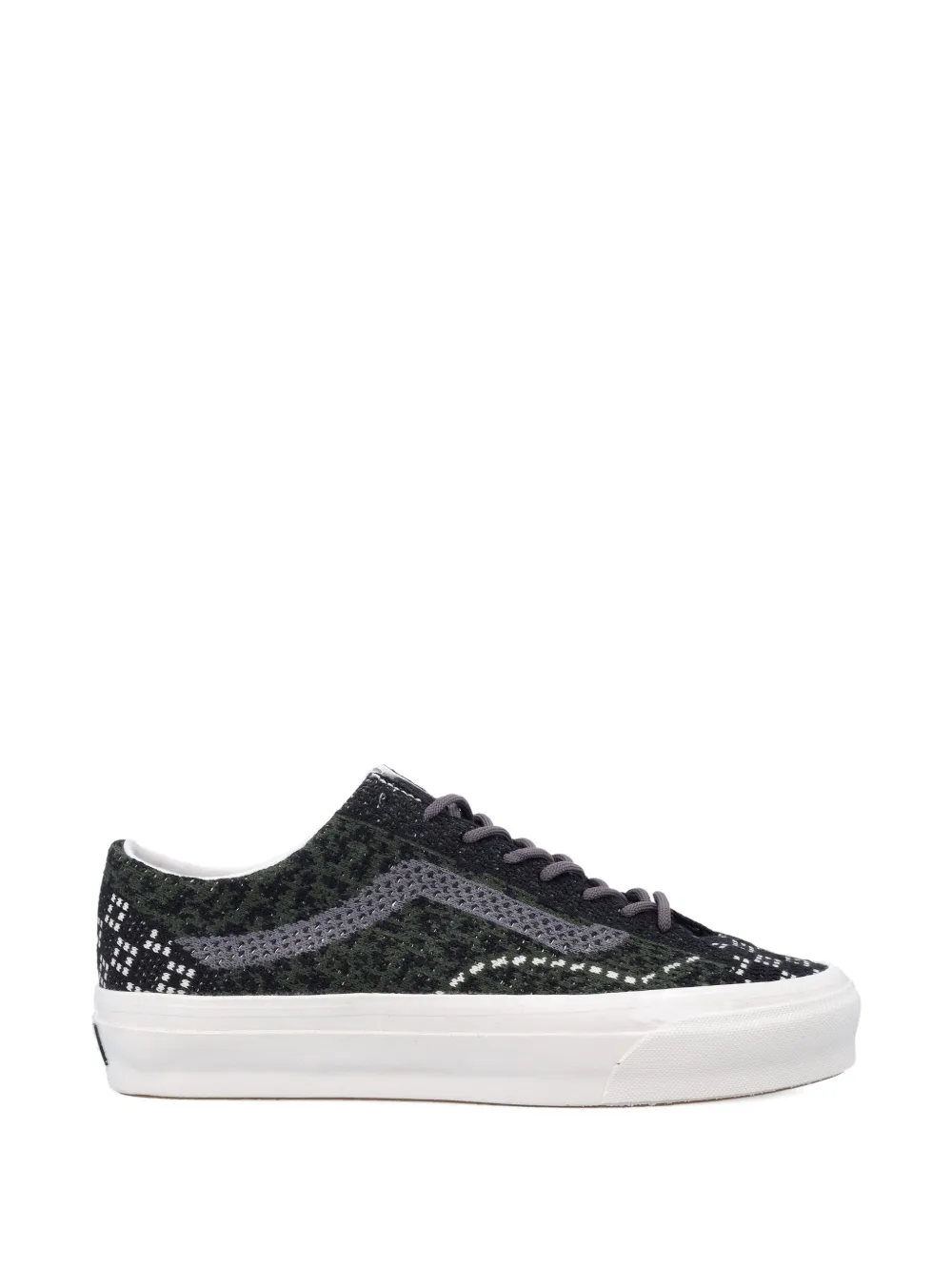 Vans Premium Old Skool patterned-knit low-top sneakers Black