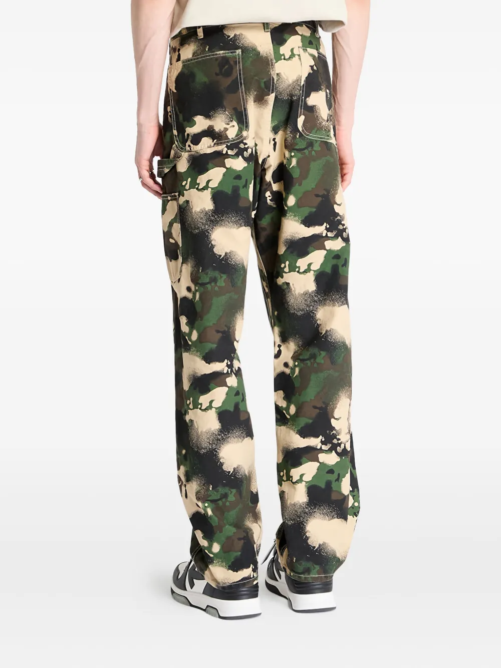 A BATHING APE Work katoenen broek Groen