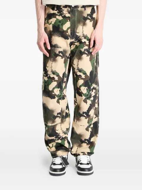 A BATHING APE® camouflage-pattern cotton trousers