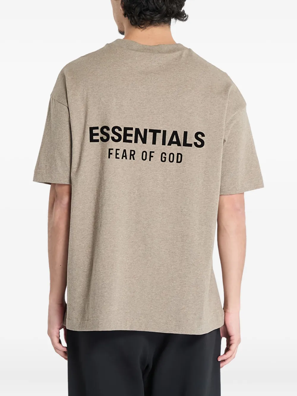 FEAR OF GOD ESSENTIALS T-shirt met logoprint Bruin