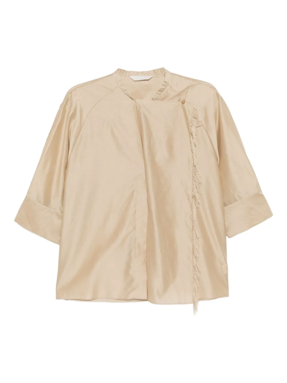 LESS draped-detailing blouse | Neutrals | Image 1