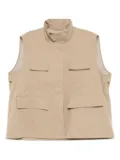 JNBY four-pockets military vest - Brown