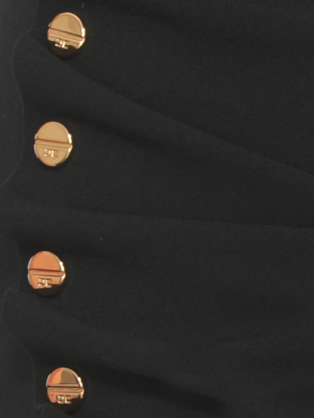 Elisabetta Franchi Gedrapeerde rok Zwart