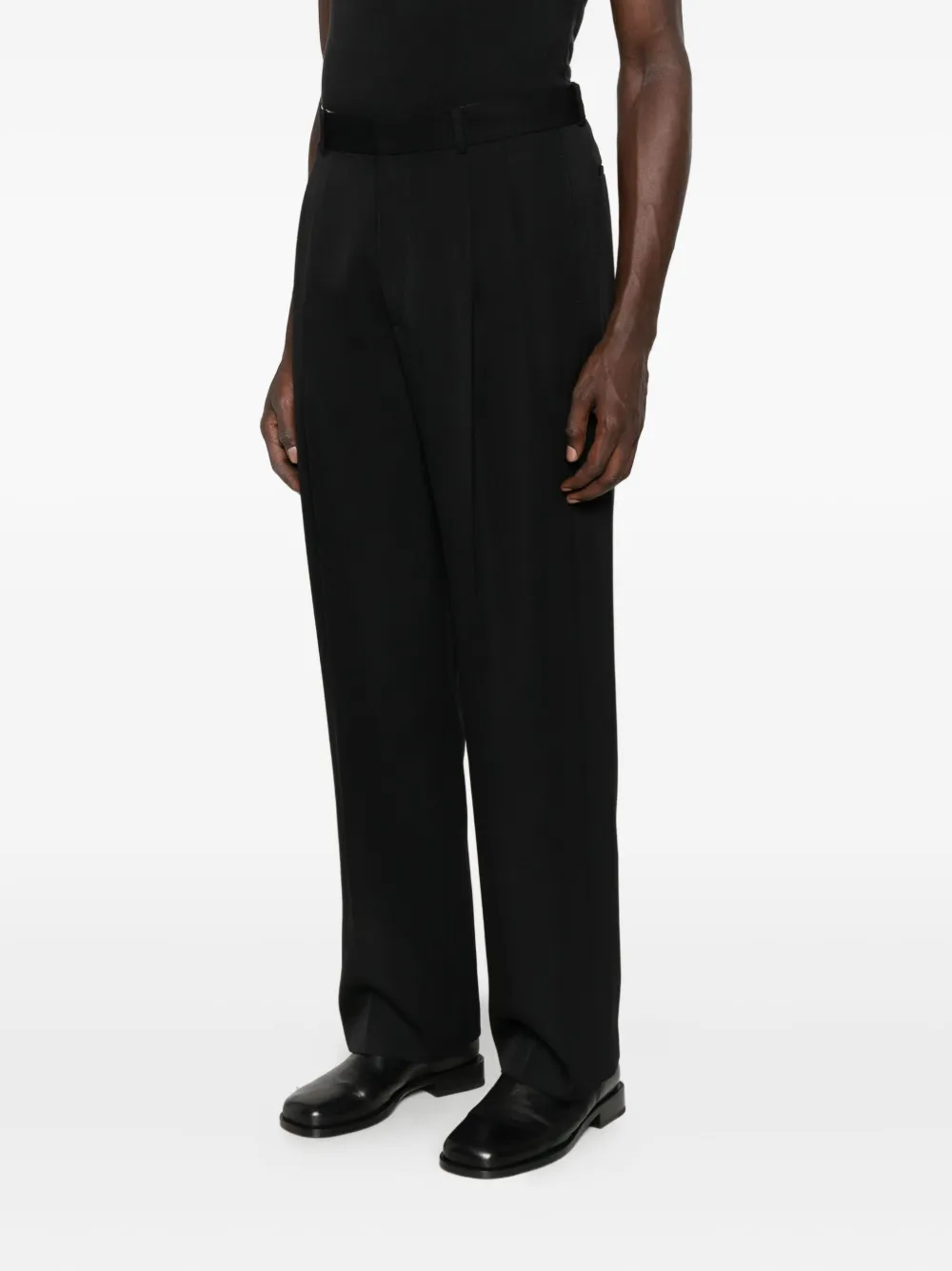 The Row Zev pleated trousers Zwart