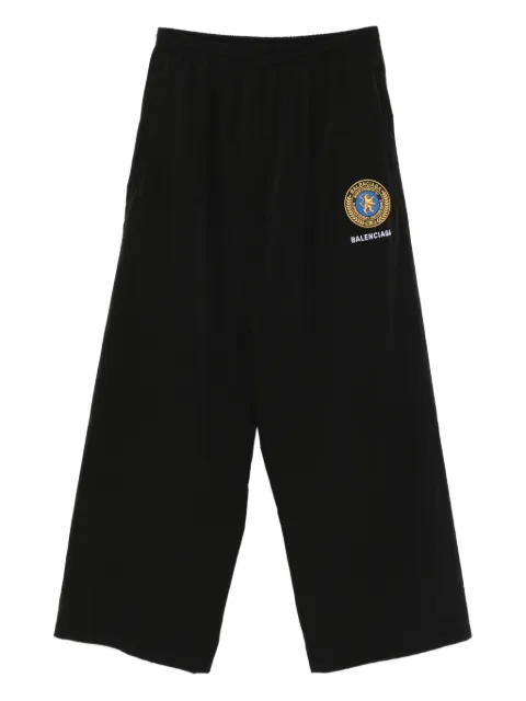 Balenciaga logo-embroidered elastic-waistband trousers