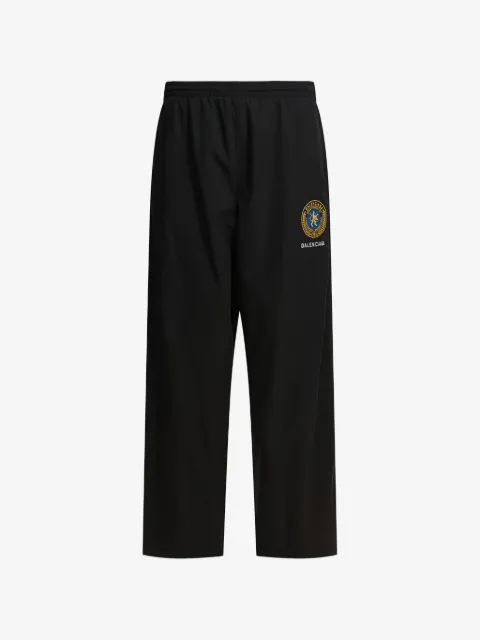 Balenciaga pantalones con pretina elástica y logo bordado