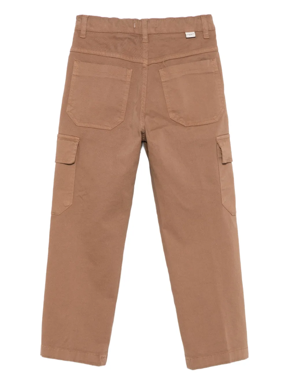 Paolo Pecora Kids Broek met cargozak Bruin