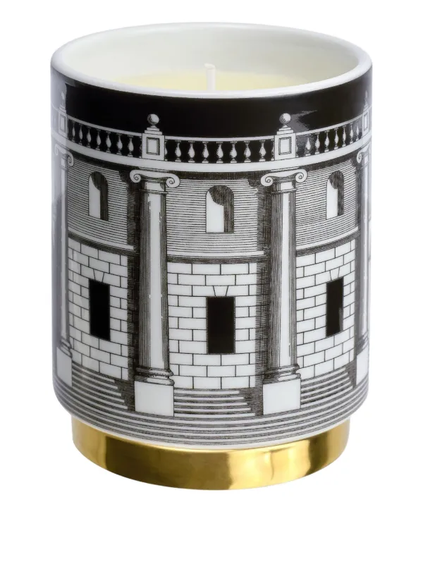 Fornasetti 建筑印花蜡烛（250克） | 黑色| FARFETCH CN