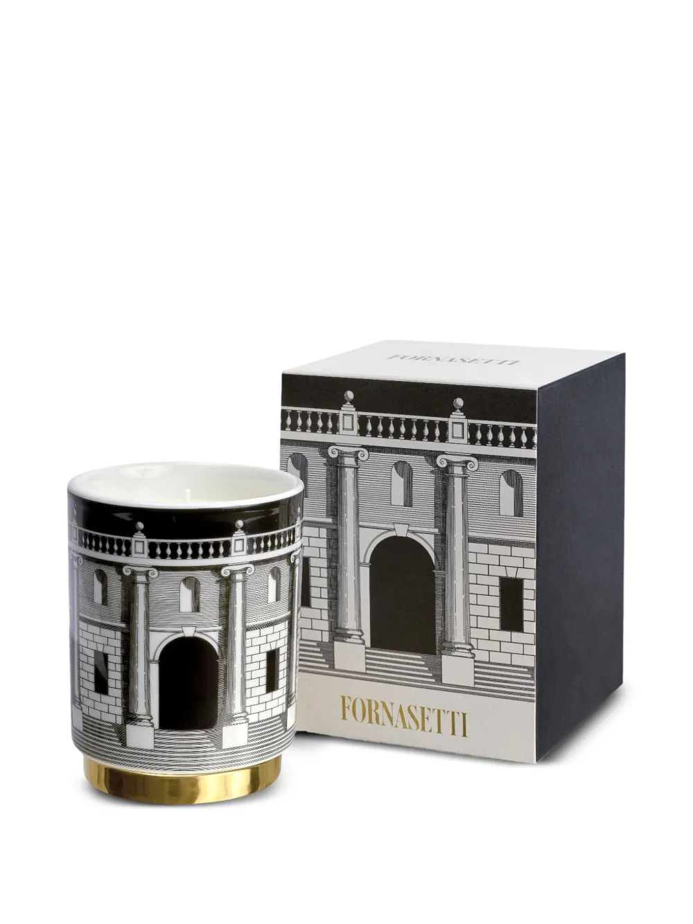 Fornasetti Casa Con Colonne Candle In Gray