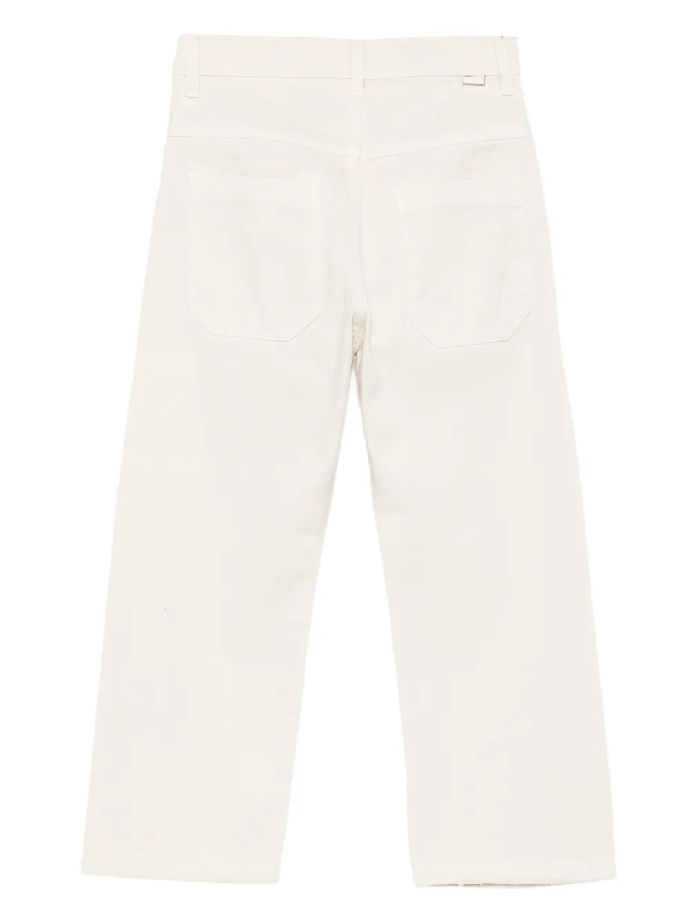 Paolo Pecora Kids Gerafelde jeans Beige