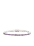 Izabel Display zirconia tennis bracelet - Purple