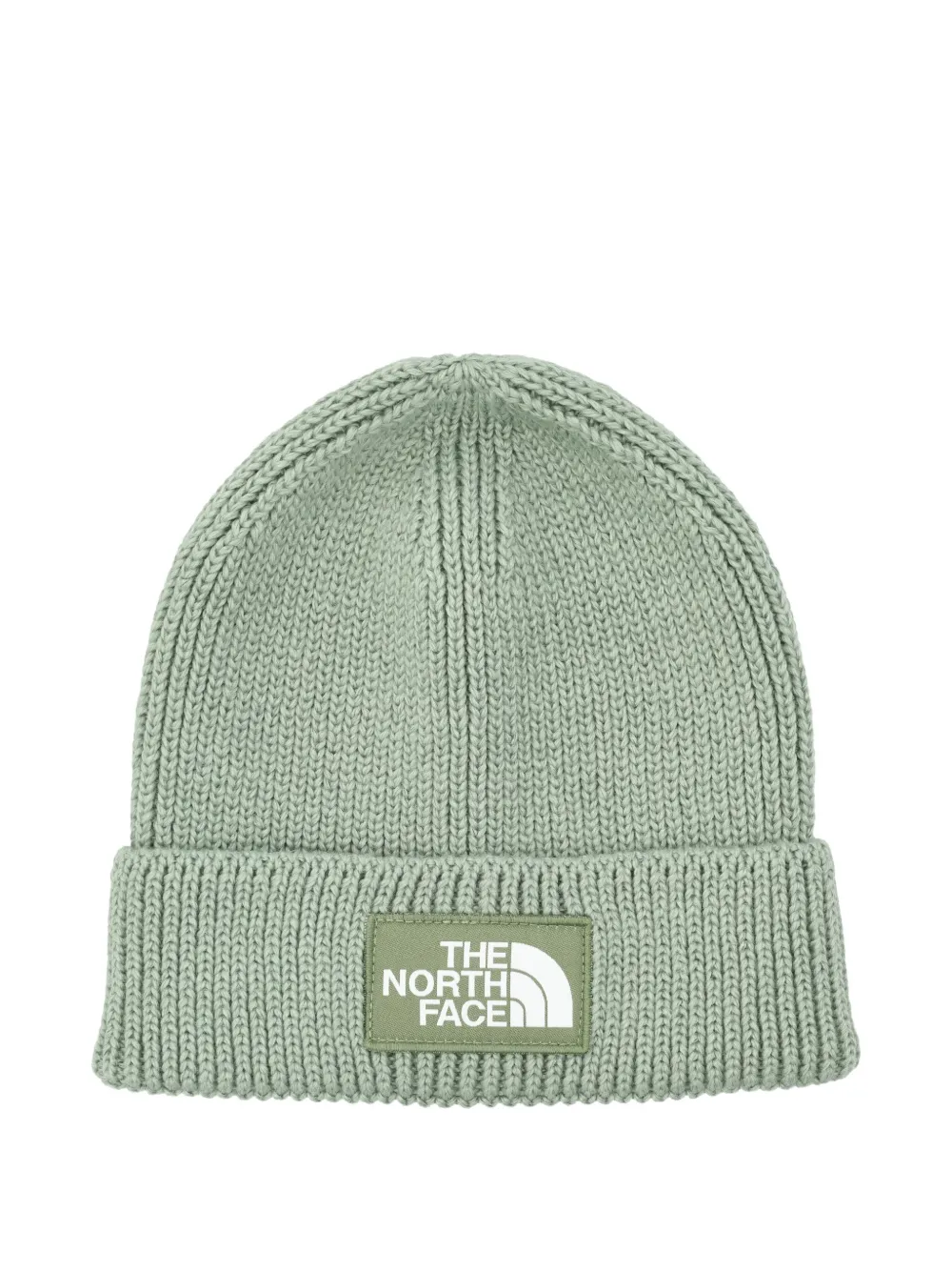 The North Face Logo-patch Beanie In Green
