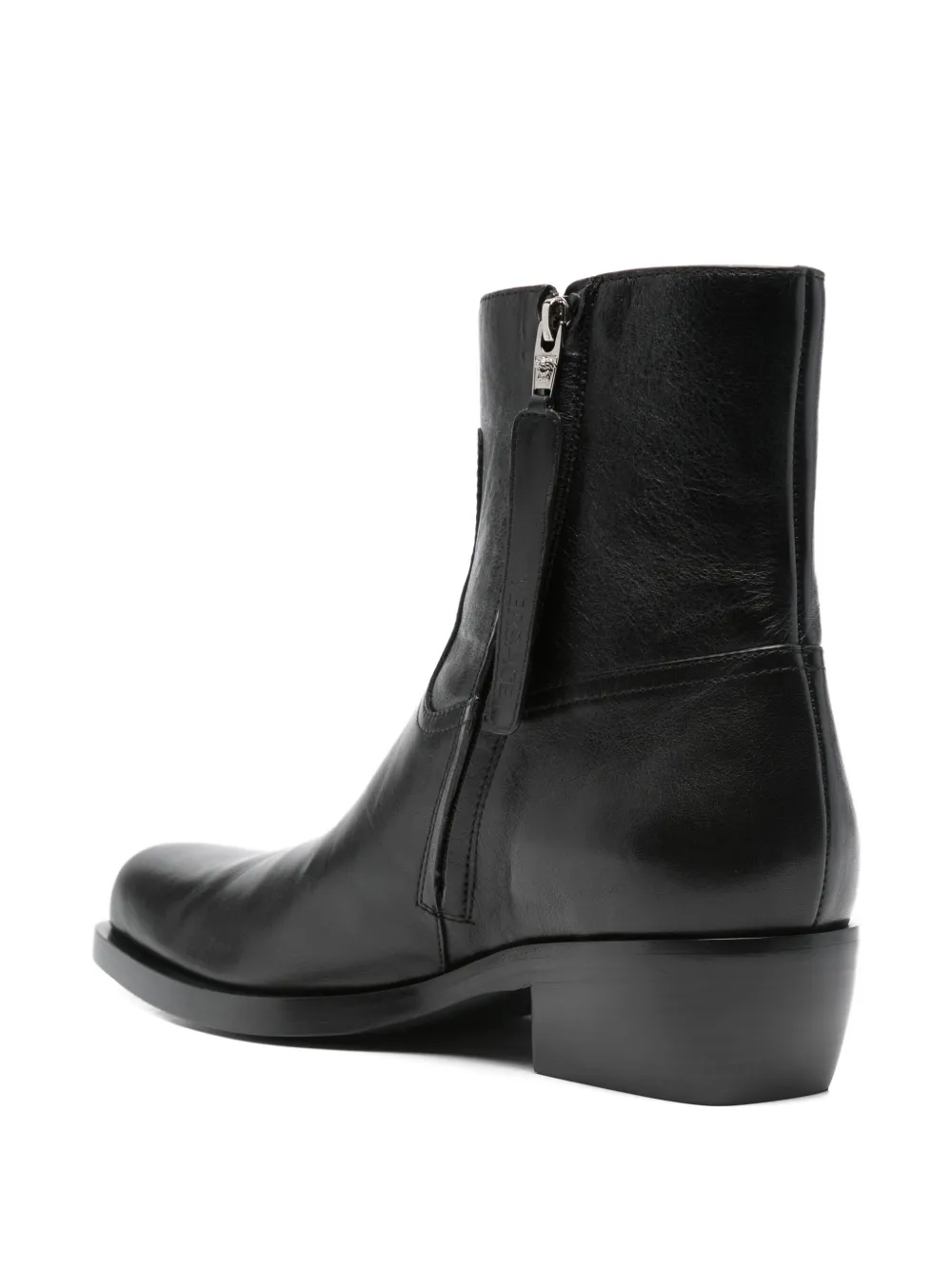  Versace Pre-owned Botines De Piel Con Tacón De 50 Mm - Negro 
