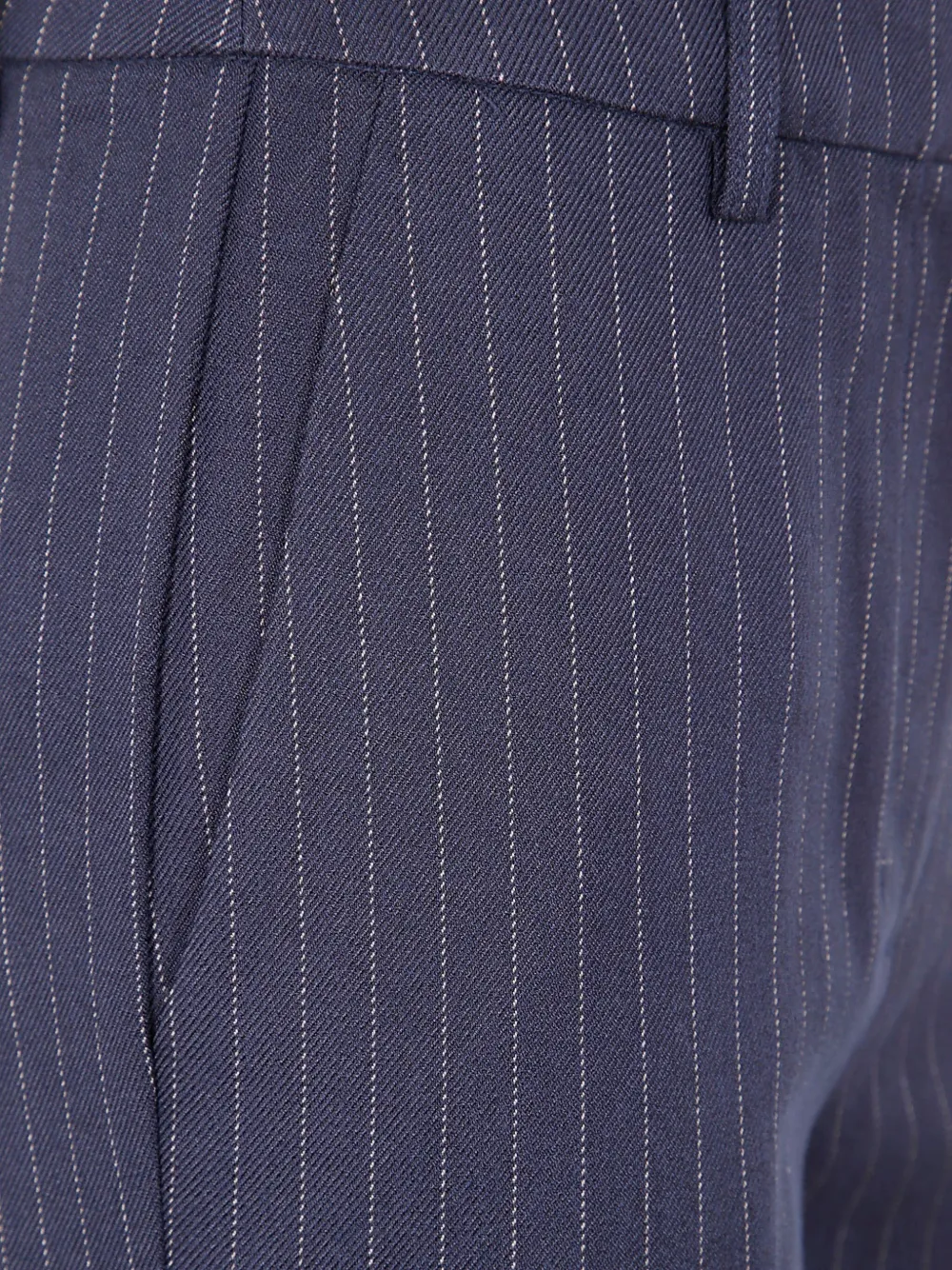 Essentiel Antwerp Pinstripe Trousers In Blue