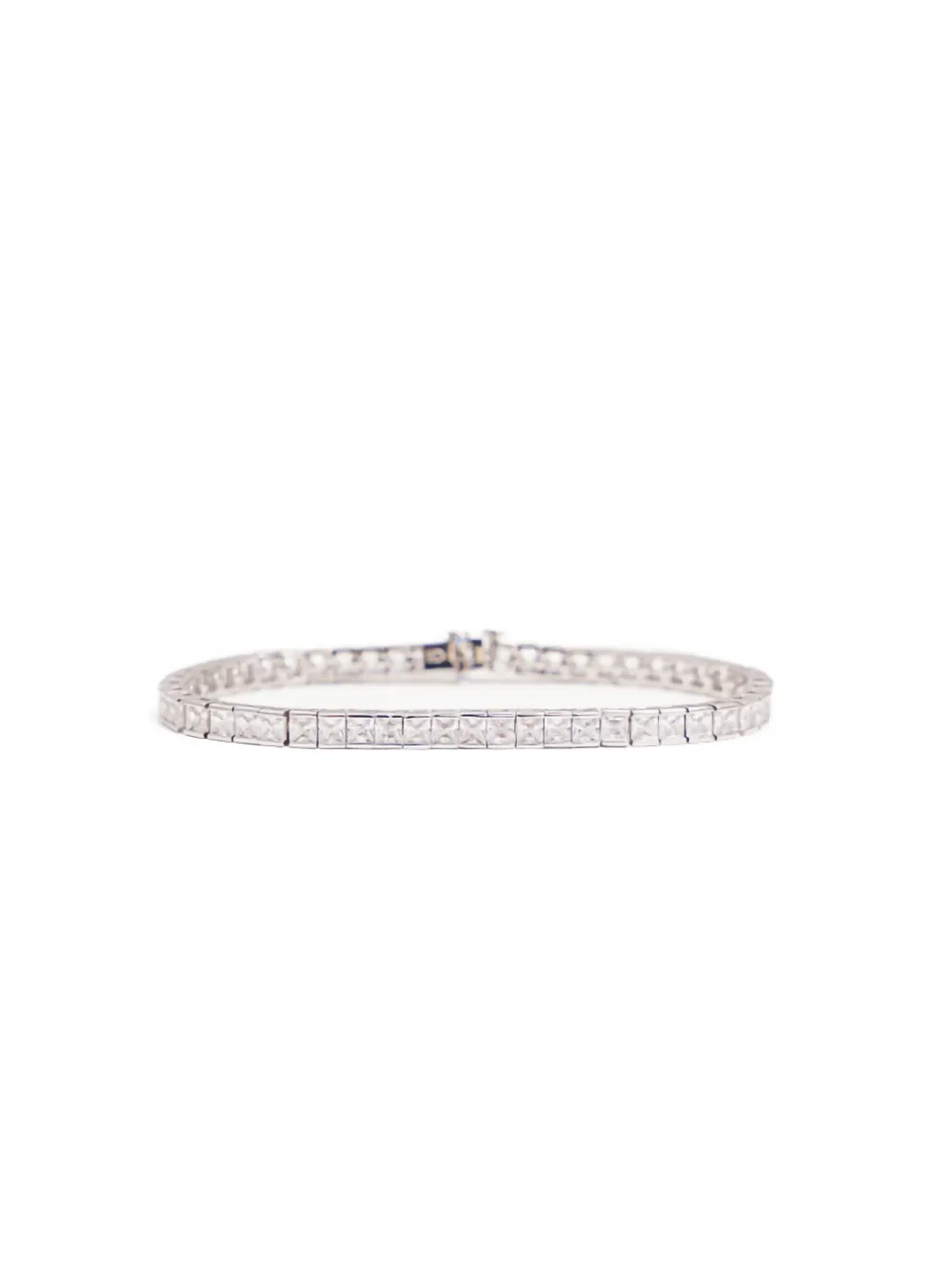 Izabel Display Square Tennis bracelet - Wit