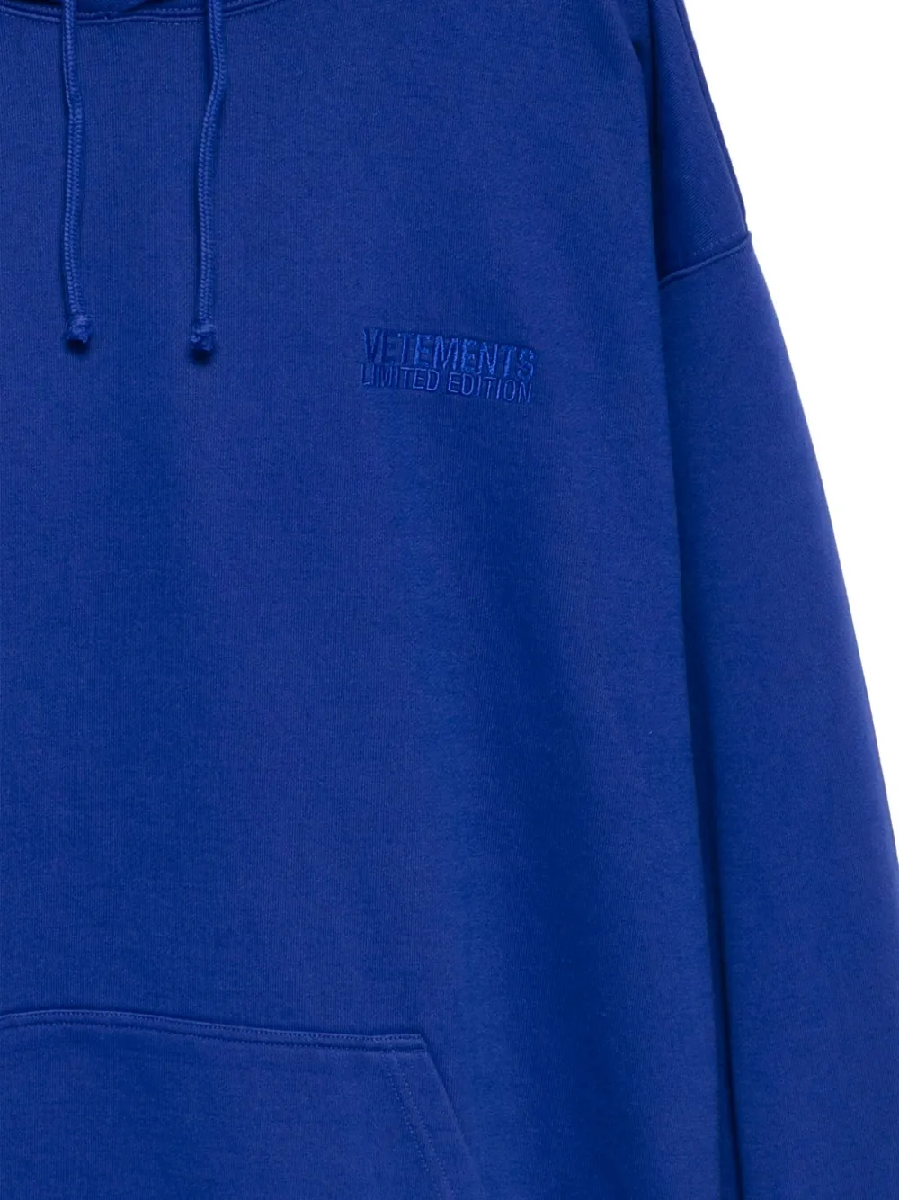 VETEMENTS Hoodie met geborduurd logo Blauw