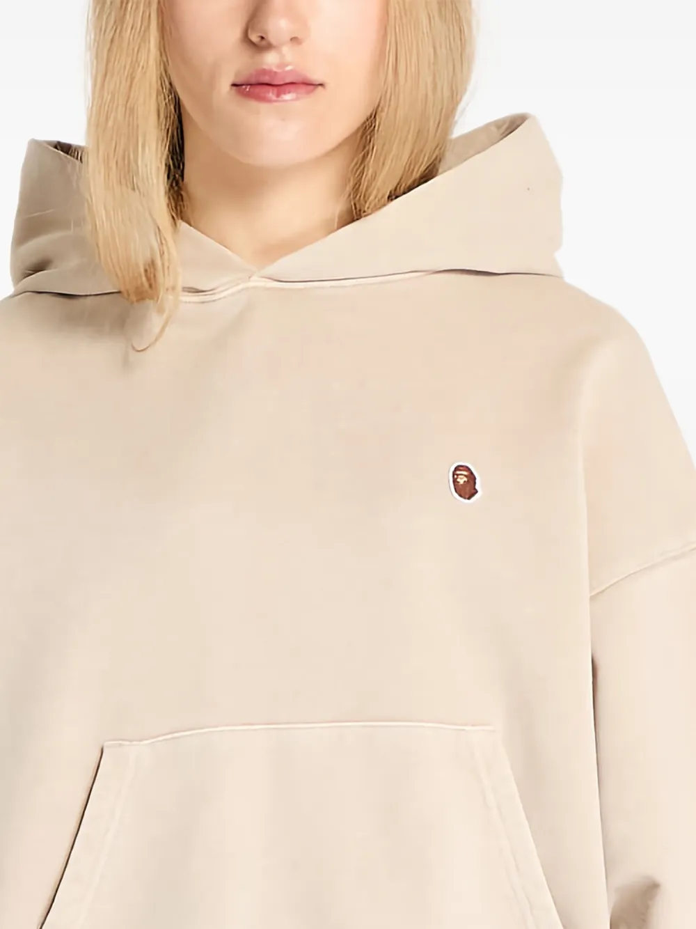 A BATHING APE One Point hoodie Beige