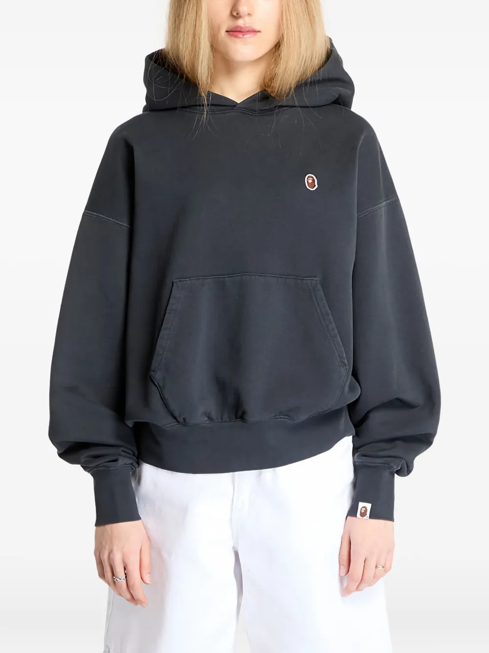 A BATHING APE Hoodie met print Zwart