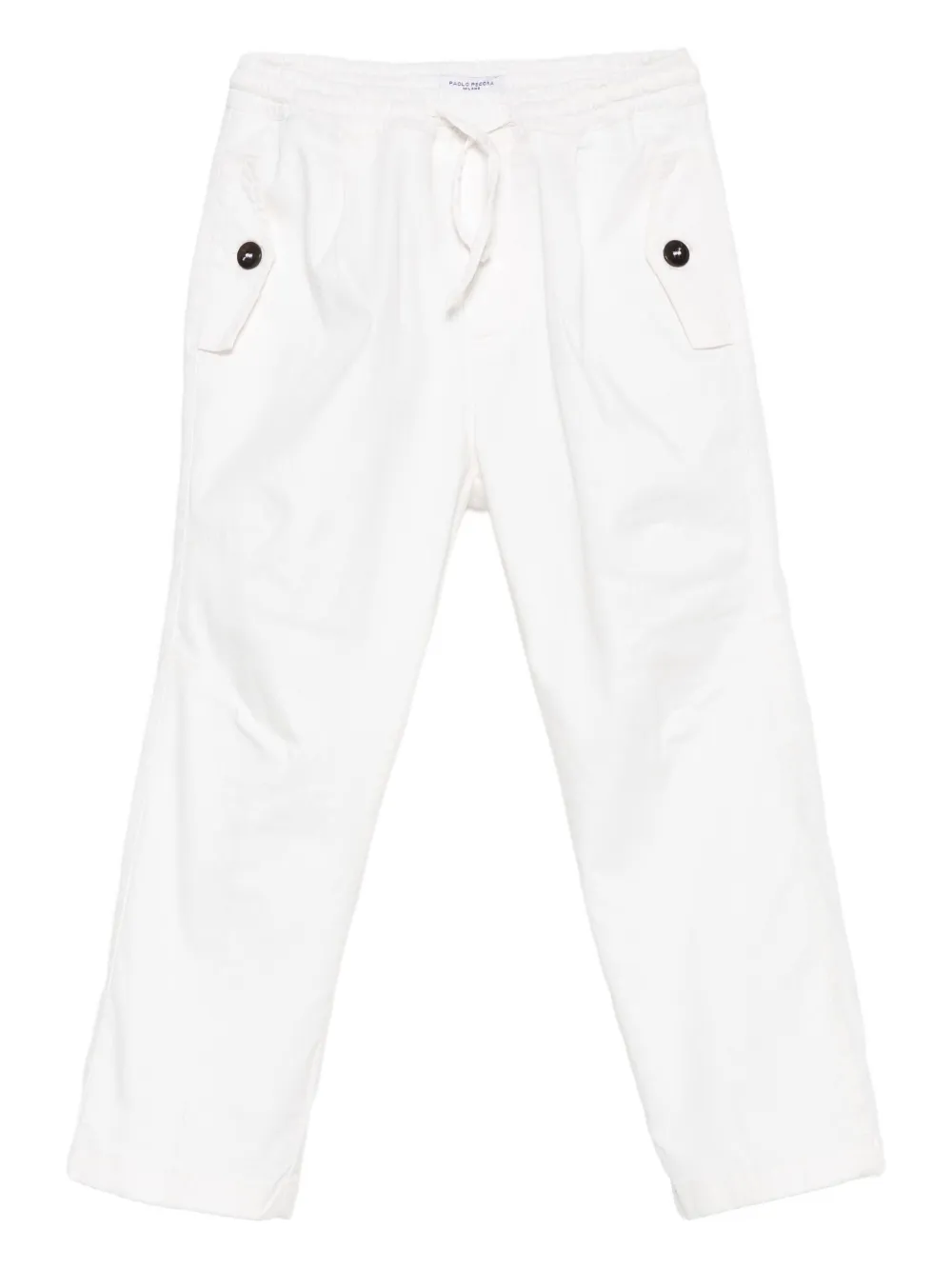 Paolo Pecora Kids' Drawstring Pocket Trousers In Multi