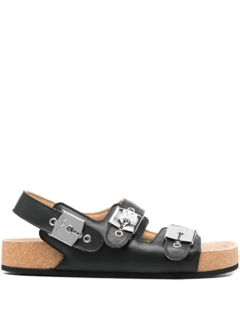 Balenciaga buckle-strap leather sandals