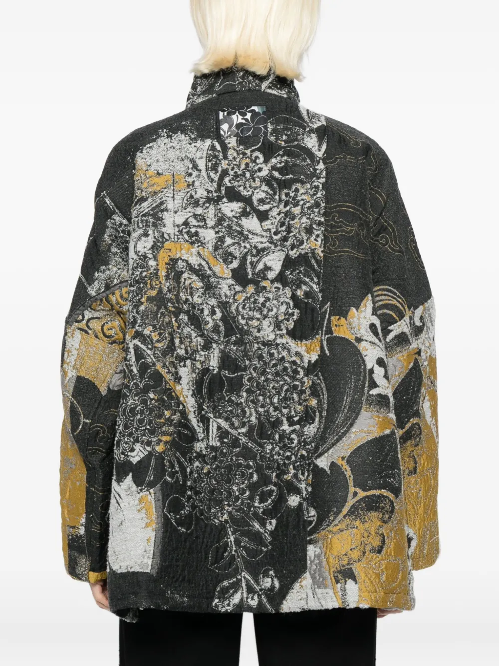 Jnby Type-a Tweed Jacket In Gray