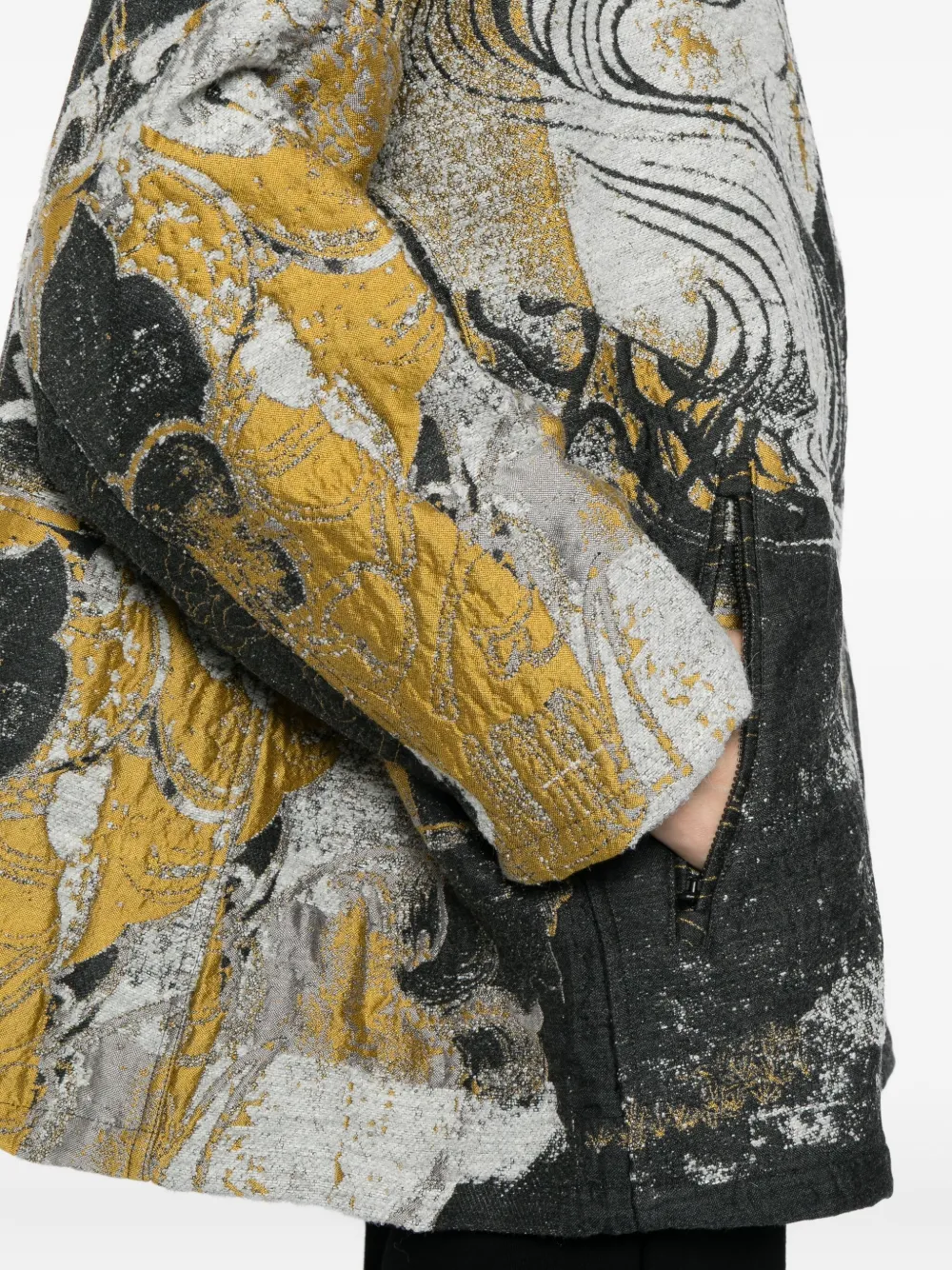 Jnby Type-a Tweed Jacket In Gray