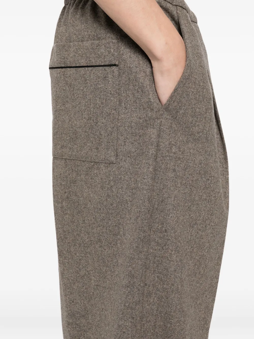 Croquis Wool Straight-leg Trousers In Gray