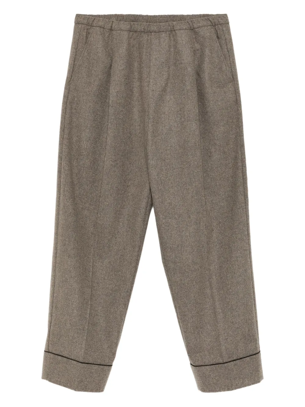 Croquis Wool Straight-leg Trousers In Gray