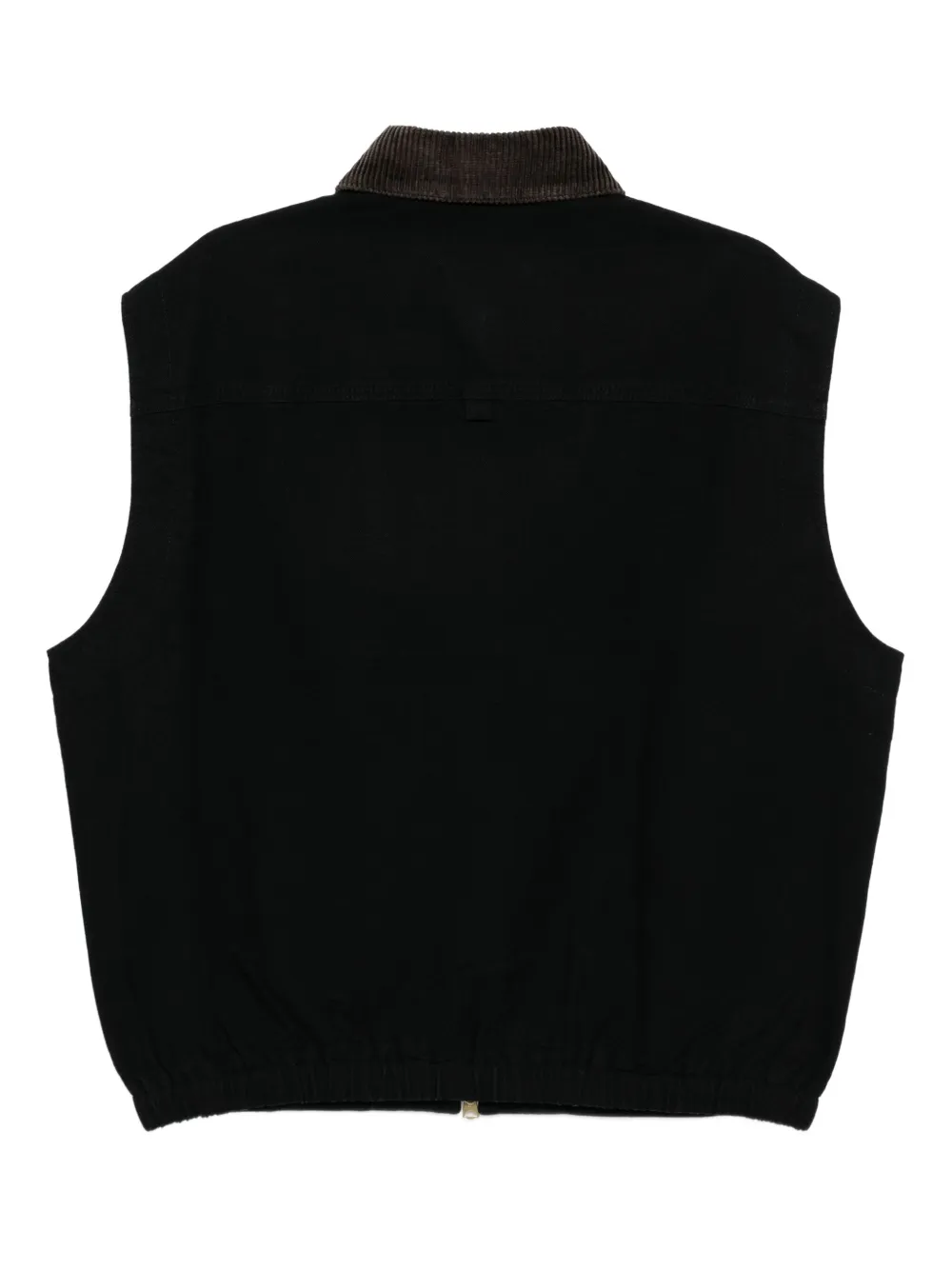Croquis Double Layer Vest In Black
